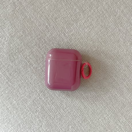 Airpods Pro3ケース カバー 無地  Airpods 4/3カバー  AirpodsPro2/1  光沢感 リング付 持ち運びやすい [M6121]