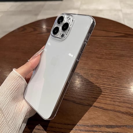 黄ばまない クリアiPhone16Pro/16Plusケース 軽量薄型 iPhone15/14Pro/13promaxケース  ハード 頑丈 [M4652]
