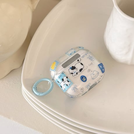 猫ちゃん Airpods Pro3ケース かわいい Airpods4/3カバー pro2/pro1 リング/キーホルダー ギフトにおすすめ[M6424]