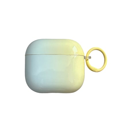 グラデーションカラー AirpodsPro3ケース 光沢感 Airpods3/pro2カバー 可愛い リング付 おしゃれ[M6432]