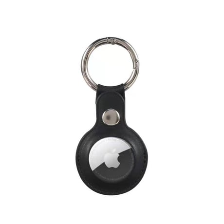 AirTag 保護ケース レザー エアタグカバー 高品質 リング付き 紛失防止M441