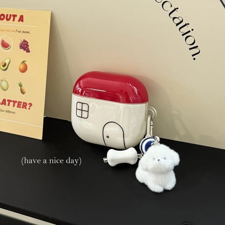 可愛すぎ Airpods4ケース 家 犬ちゃんキーホルダー エアポッズ3/Pro2ケース airpodspro2カバー 丈夫 ギフトにおすすめ[M5393]