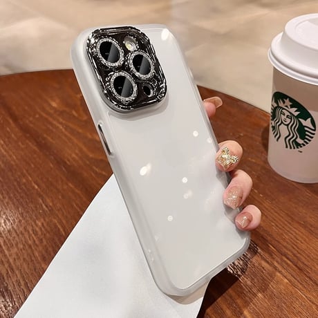 大人気 iPhone16pro/16plusケース キラキラカメラカバー 黄ばまない  iphone15pro/14/13/12proケース 丈夫 シック[M3861]