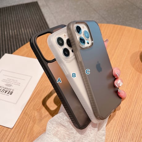 耐衝撃 iphone14Plus/13promaxケース  マットな質感 透明 iphone12/11promaxカバー  滑りにくい  高品質  指紋防止[M2096]