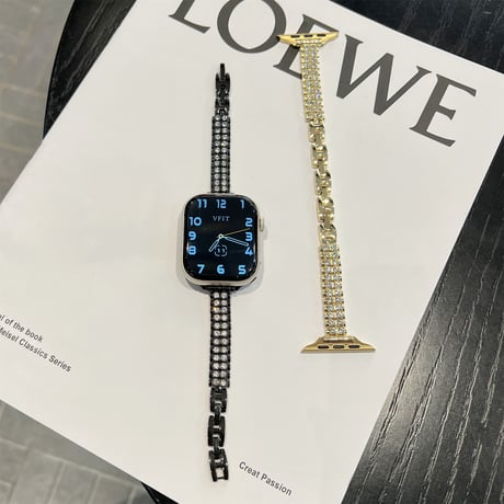 ダイヤ アップルウォッチ10バンド キラキラ AppleWatchベルト Ultra3/2/1 Series 10/9/8 SE3/2/1 高級感高品質[M4766]