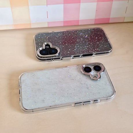 キラキラグリッター iphone16/16proカバー  頑丈 iphone15pro/14/13ケース シンプル風 シック 保護力強い [M4961]