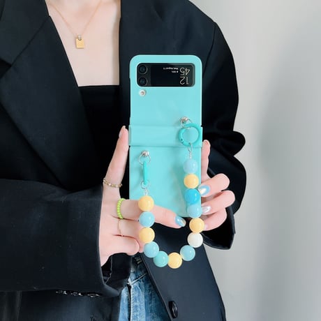 Galaxy z flip3 ケース  ストラップ おしゃれ ギャラクシーzフリップ3  5Gカバー 持ち手あり  高品質 頑丈[M1858]