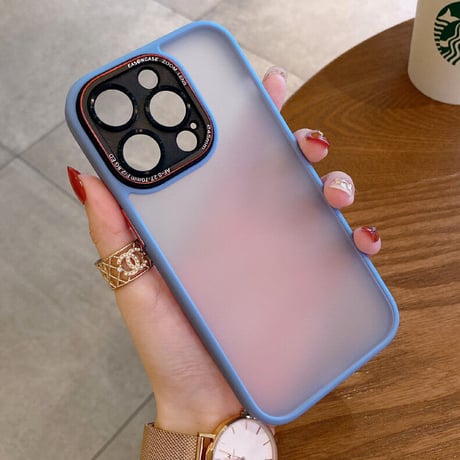 指紋防止 iphone14pro/14promaxカバー マット加工 汚れ付きにくいiphone13/12promaxカバー  耐衝撃 滑りにくい 高品質[M2294]