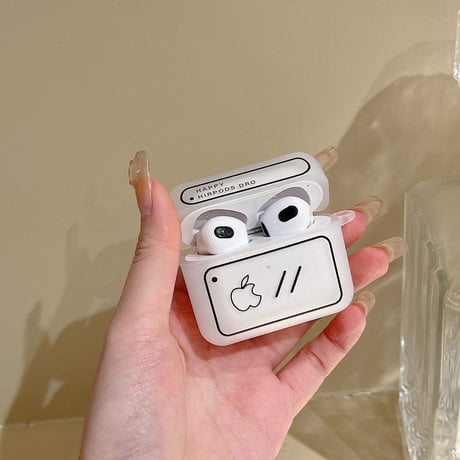 手書きアップル airpodsケース  第三世代対応 マット 高品質 airpodsproカバー    取り外しが簡単 ファッション 面白い [M1624]