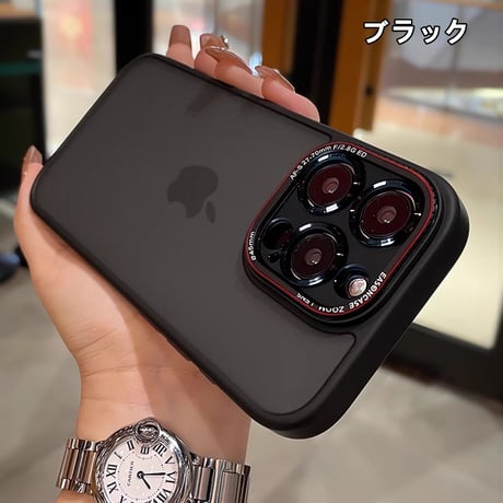 指紋防止 iPhone16pro/16promaxケース 耐衝撃 iphone15pro/14/13promax/12カバー カメラ保護 丈夫[M4672]