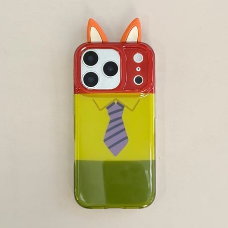 iPhone17Pro/17ケース 耳付き 可愛い iPhone17ProMax/16Pro/15ケース ペアお揃い ギフトにおすすめ [M5888]