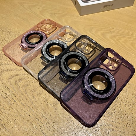 キラキラ MagSafeスタンド iPhone15pro/15promaxケース  クリア iPhone14Pro/13/12カバー 綺麗 女子力アップ コスパ最強[M3708]