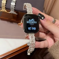 レーストリムデザイン アップルウォッチバンド ブレスレット風  AppleWatch Series11/10/9/8 SE3/2 40/41/42mm 高級感高品質 [M6309]