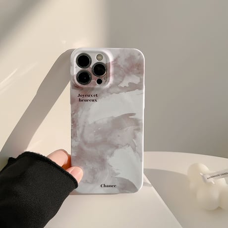 大理石柄 iPhone14pro/14promaxケース 艶あり iPhone13pro/12/11promaxカバー 男女お揃い 頑丈 高品質 ハードケース[M3268]