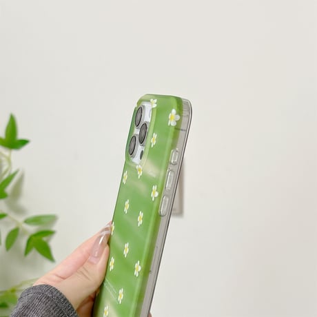 韓国っぽい iPhone16pro/17ケース 花柄 iPhone15pro/14/13カバー  丈夫 可愛い 女子力高い [M5595]