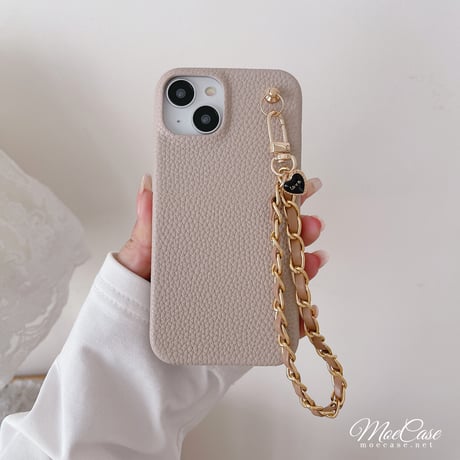 有名人愛用 iPhone14/15ケース 高級感レザー アイフォン13/12/11proカバー ストラップ付 シック トレンド [M2907]