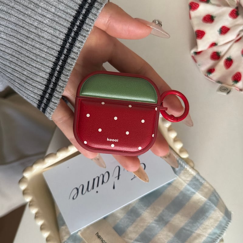 MagSafe対応 Airpods Pro3ケース ワインレッド 皮製 Airpods 4/3