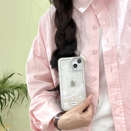 花柄 iPhone15/15proケース 黄ばまない クリアiPhone14/13pro/12ケース かわいい きれい[M4343]