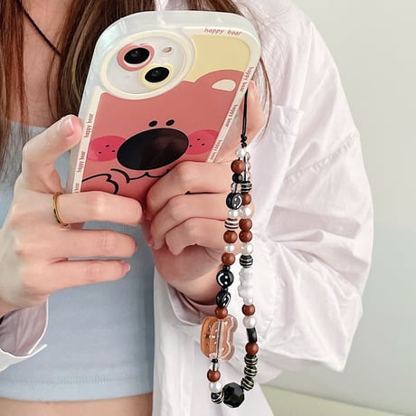 スマホストラップ 可愛い 真珠 おしゃれ  携帯ストラップ  女子力アップ  落下防止  全機種対応  頑丈 ギフトにおすすめ[M2662]