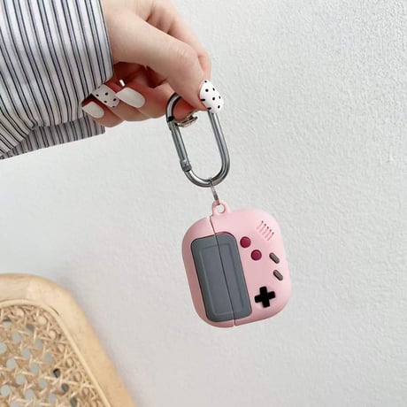 ゲーム機 Airpods４/３ケース  丈夫 AirpodsPro2/Pro1カバー 可愛い  カラビナ付 プレゼントにおすすめ 取り外しが簡単[M4803]