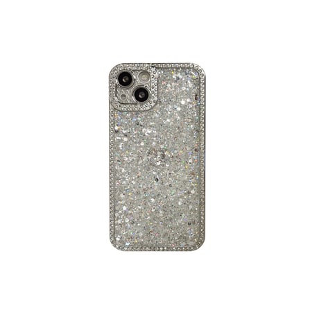 ジュエリー iphone15pro/15promaxケース キラキラグリッター入り iphone14pro/13/12proカバー 美しい 高級感 高品質[M4143]