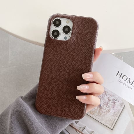 革製 iPhone14plus/14proカバー シンプル風 アイフォン13pro/12mini/11proケース おそろい 高品質 使いやすい [M2571]