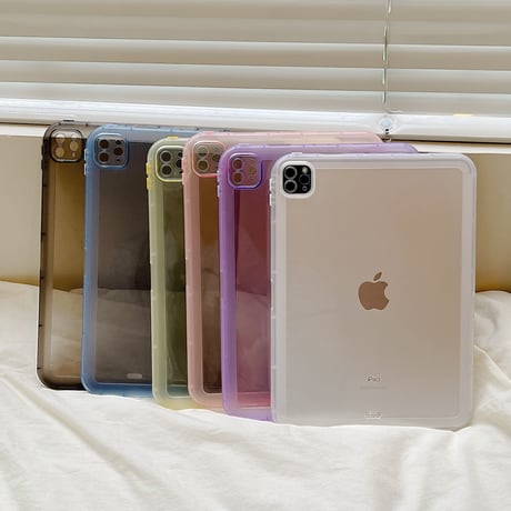 透明 背面型 iPad Pro11inchケース  艶あり iPad Air第4/3世代カバー mini4/5/6  シンプル 使いやすい 軽量頑丈  男女兼用[M2476]