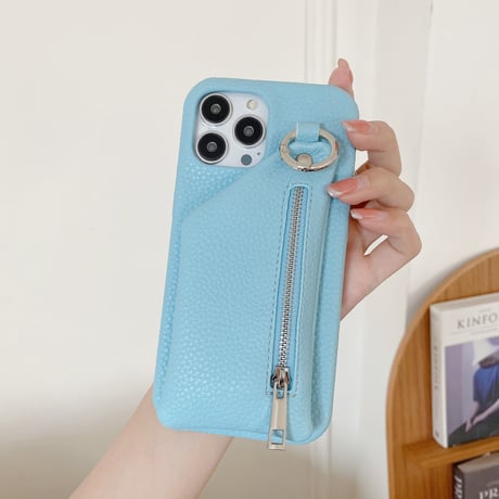 小銭入れ付き アイフォン15/14proカバー 革製 iPhone13mini/12/11proカバー 高品質 12色 スタンド 小銭/カード/お札/鍵収納可[M3233]