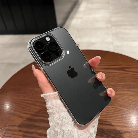 黄ばまないクリアiPhone15pro/15promaxケース 薄型軽量  高透明感 iPhone14/13/12対応 定番 お揃い[M3546]