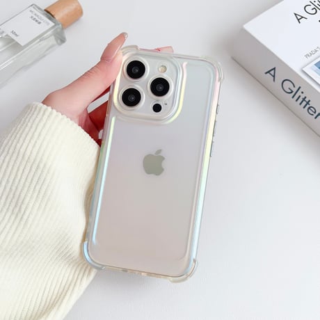 指紋防止耐衝撃 iphone15pro/15promaxケース 光る 半透明 iphone14pro/13/12proカバー マット高品質[M4131]