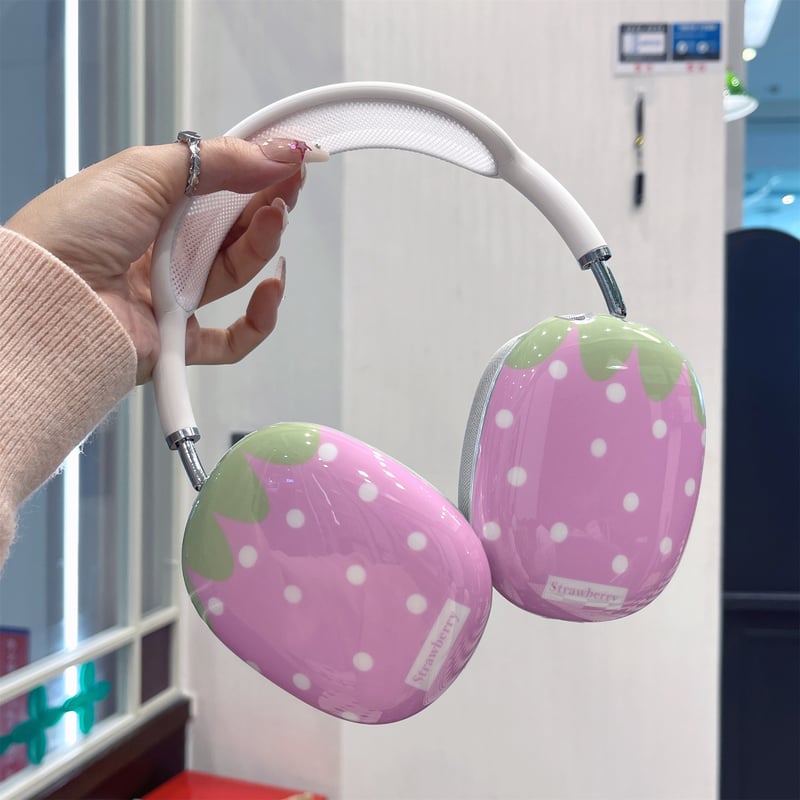 ストロベリー AirPodsMaxカバー ピンク エアーポッズ マックス専用