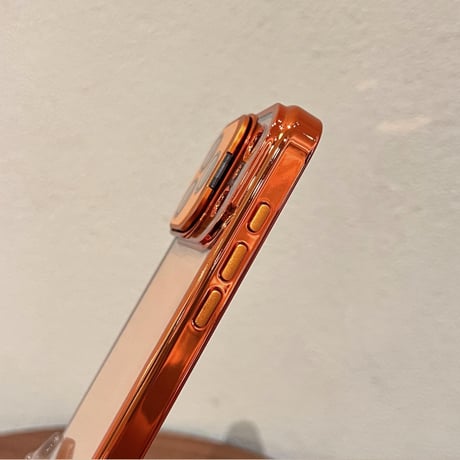 ダブルスタンド付 iPhone17pro/17promaxケース カメラカバー アイフォン17/16pro/15カバー MagSafe対応 高透明 メッキ[M5841]