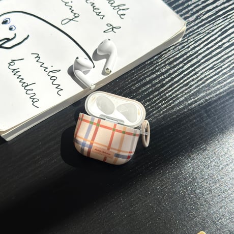 ストライプ AirPodsPro3ケース  AirPods4 可愛い犬 AirpodsPro2/3/2カバー リング付き ギフトにおすすめ[M5818]