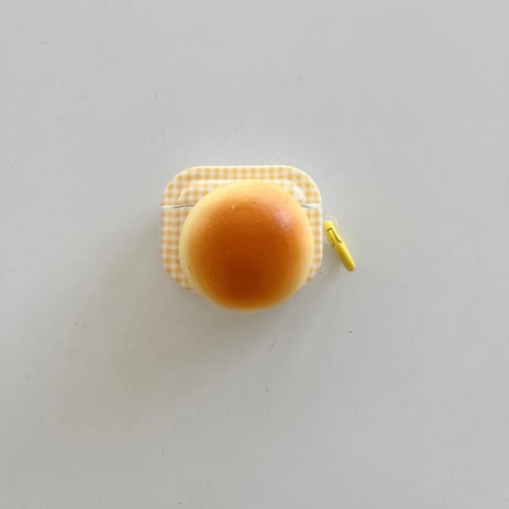 パン AirPodsPro/第3代ケース かわいい ストレス解消  airpodsPro2/Pro1保護カバー イエロー ギフトにおすすめ[M3690]