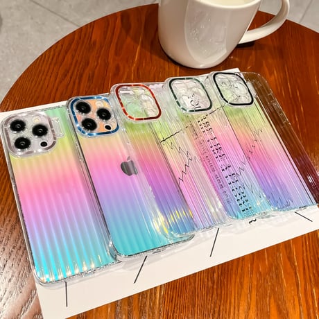 レーザー iPhone14/13proケース スタンド付 アイフォン13/12proカバー キラキラクリアケース 高品質高級感 落下防止[M3106]