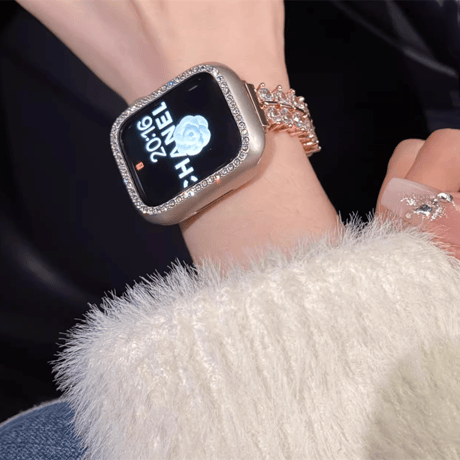 豪華ダイヤ AppleWatch Serise 10バンド 高級感 金属 アップルウォッチ Ultra2/1/SE/Series9/8/7/6/5/4/3/2/1  丈夫 おしゃれ[M4888]