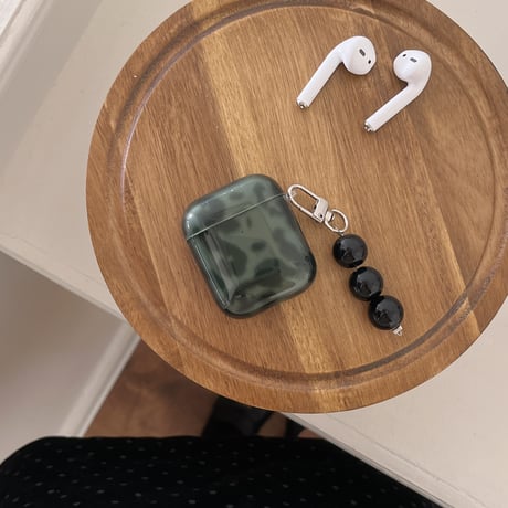 秋冬に流行る Airpods4ケース  ヒョウ柄 グリーン/ブラウン Airpodspro2/proカバー Airpods3 光沢感 キーチェーン付き [M4819]