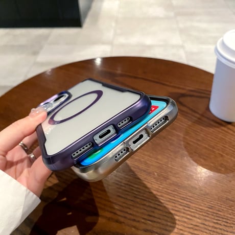 カッコイイ iPhone15Pro/15promaxケース シンプル 高級感  iPhone14promax/13pro/12カバー 耐衝撃 グリップ性 持ちやすい  [M4097]