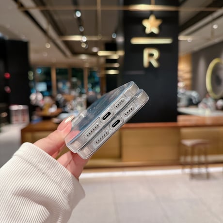ハート柄 アイフォン15/15プロケース キラキラ iPhone14/13/12promaxケース 女子力アップ  [M4584]