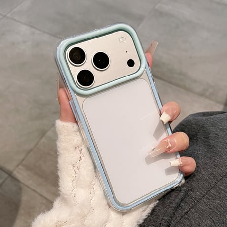 クリア iPhone17Pro/17ケース カラーフレーム iPhone17Promax/16Pro/15ケース シンプル風 頑丈[M6534]