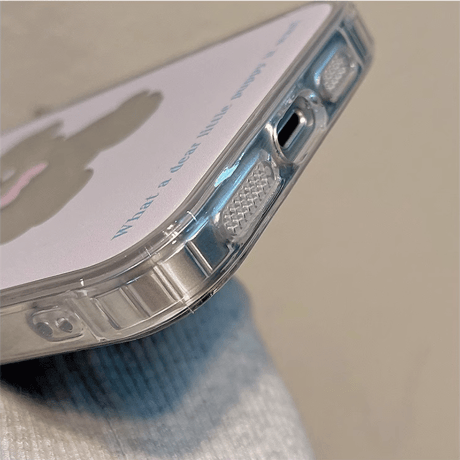 鏡 iPhone15/15Proケース 犬ちゃん ピンク iPhone14Pro/13/12カバー かわいい ト便利 ギフトにおすすめ [M3804]