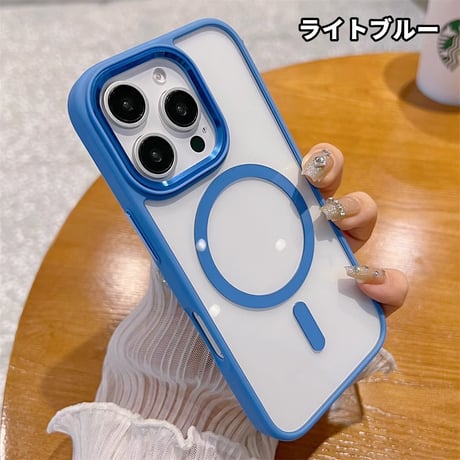 iPhone16Pro/16ProMaxケース MagSafe 耐衝撃 透明 iPhone15pro/14promax/13/12カバー 黄ばまない 高品質[M4674]