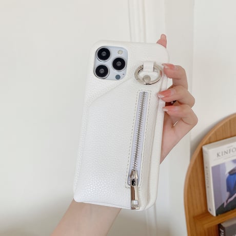 小銭入れ付き アイフォン15/14proカバー 革製 iPhone13mini/12/11proカバー 高品質 12色 スタンド 小銭/カード/お札/鍵収納可[M3233]