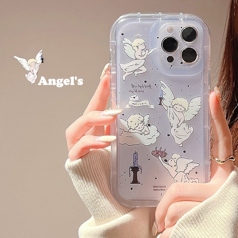 天使Angel iphone14pro/14promaxケース キューピット アイフォン...