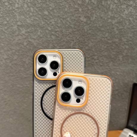 放熱仕様 iPhone16pro/16promaxケース Magsafe対応 四角耐衝撃 iPhone15pro/14/13pro/12promaxカバー シンプル 夏向け[M5371]