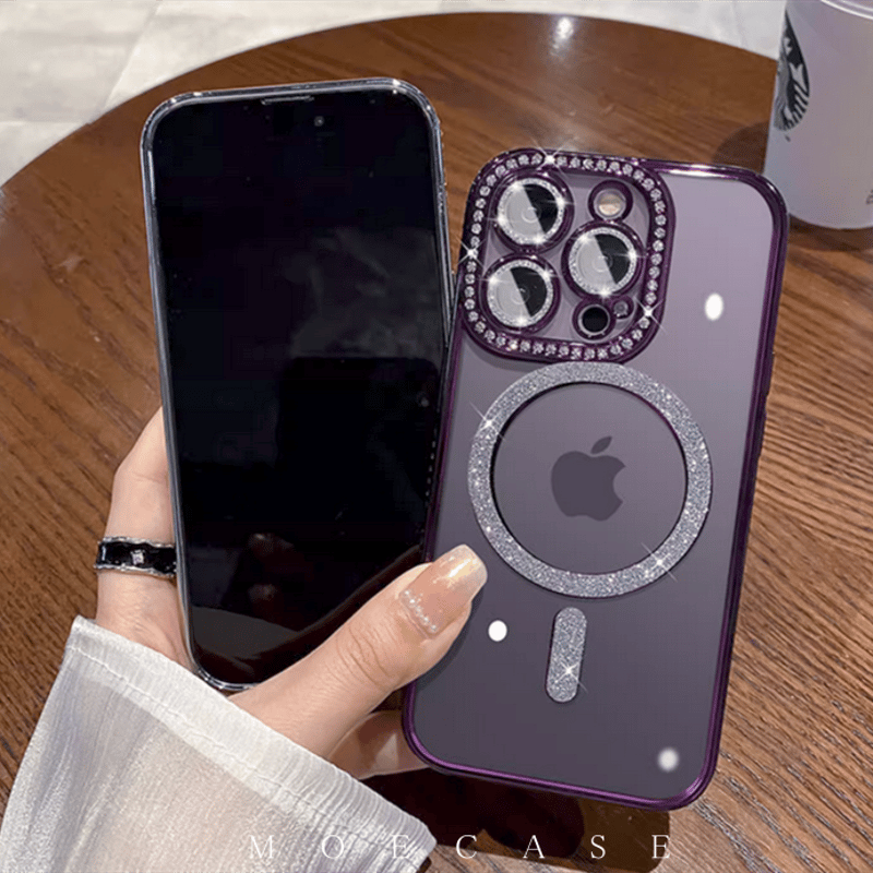 iPhone16】MagSafe対応ジュエリー iphone15/14proケース キラキ
