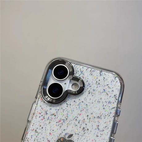 キラキラグリッター iphone16/16proカバー  頑丈 iphone15pro/14/13ケース シンプル風 シック 保護力強い [M4961]