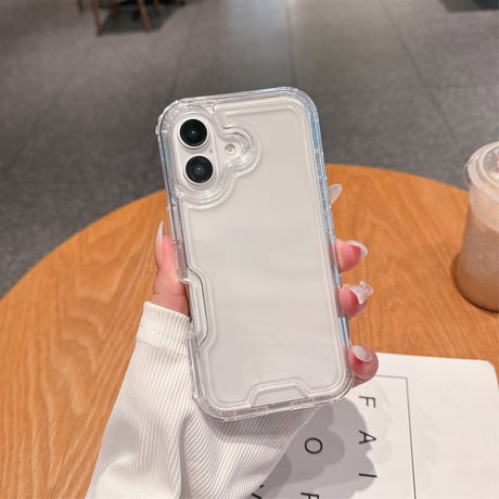 耐衝撃 iphone16/15/14rpmaxケース  高透明 アイフォン13/12promaxカバー  保護力強い  指紋/傷付きにくい 頑丈 三重構造 [M1694]