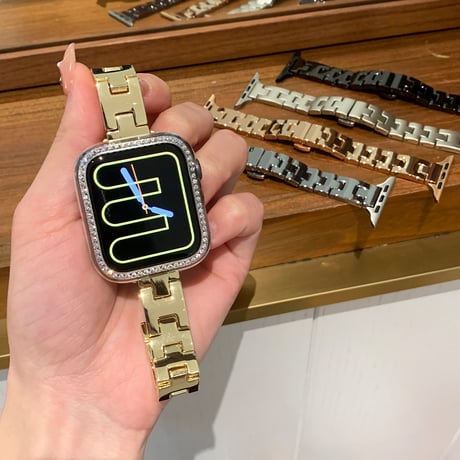 高級感 Apple watch Series10バンド おしゃれ金属 アップルウォッチバンド Ultra series8 7 6 5 4  3 2 SE SE2 高品質 セレブ愛用[M5201]