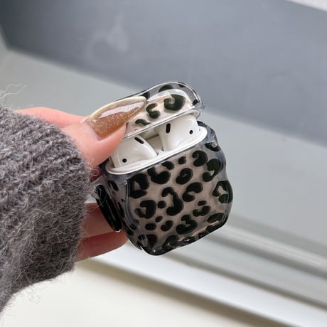 豹柄 Airpods 4ケース アニマル柄 Airpodspro2/proカバー Airpods3/2 めっちゃ可愛い リング付き[M4908]